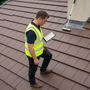 Final roof inspection quality control check 