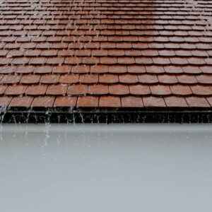 water running off roof