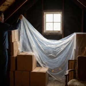 covering items in the attic