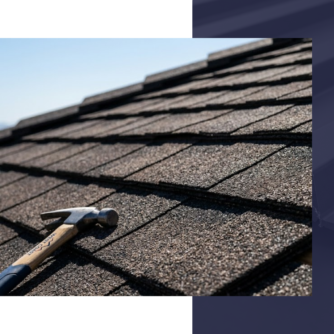 shingles and hammer