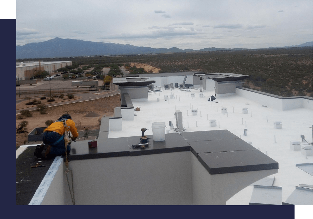 a commercial roof